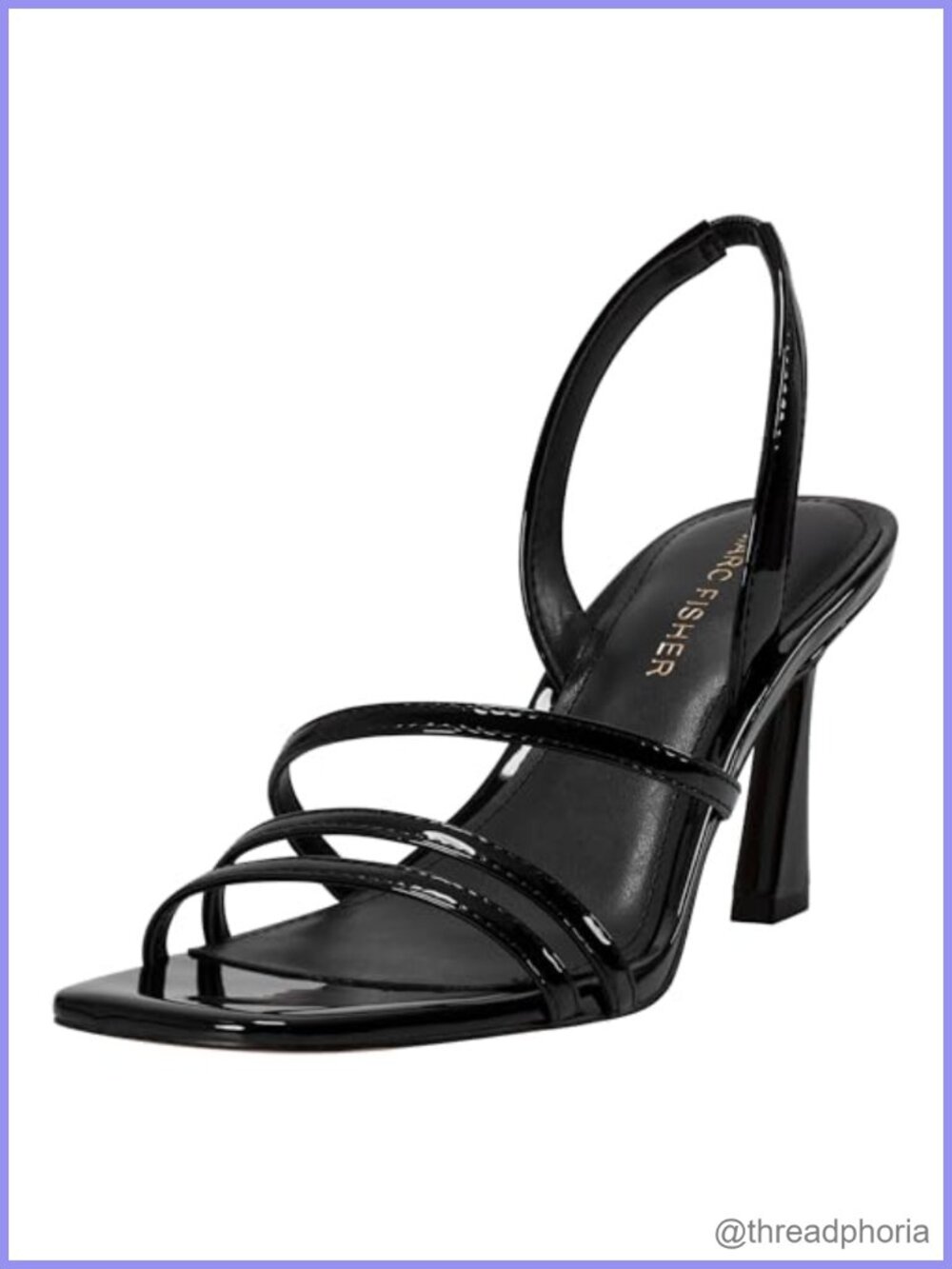 Faux Patent Leather Stiletto Heeled Sandals Slingback Dress Shoes